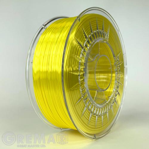 SILK Devil Design SILK filament 1.75 mm, 1 kg (2.0 lbs) - bright yellow